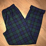 ROWAN Navy/Green Tartan Trousers