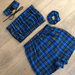 WILLOW Blue Tartan Bandeau