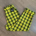 DANIELLE Yellow Tartan Trousers