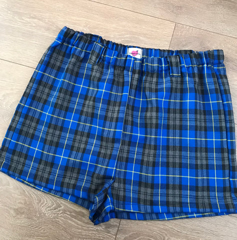 WILLOW Blue Tartan Shorts